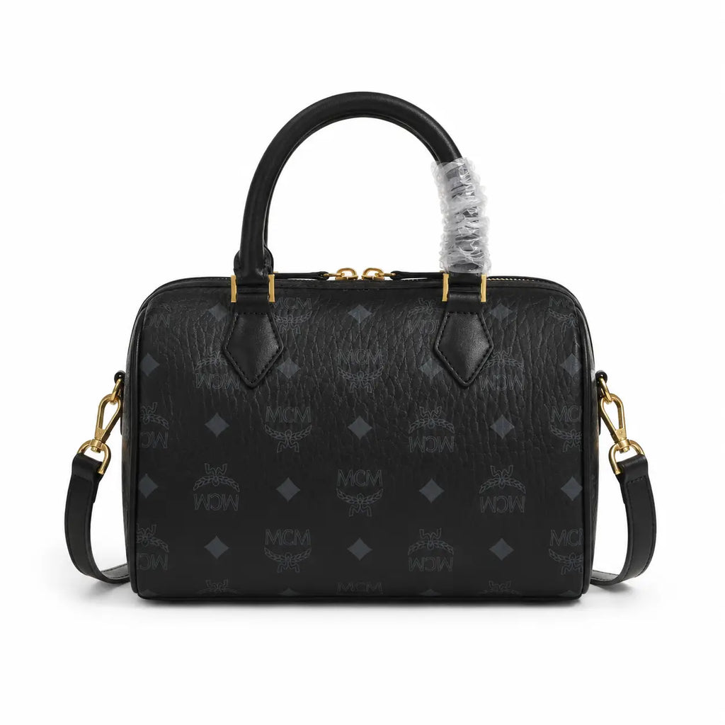 MCM Ella Visetos Boston Bag