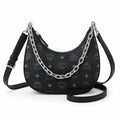 MCM Aren Series Crescent Shoulder Bag