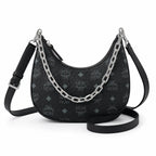 MCM Aren Series Crescent Shoulder Bag