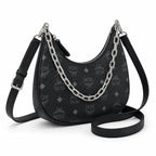 MCM Aren Series Crescent Shoulder Bag