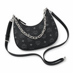 MCM Aren Series Crescent Shoulder Bag