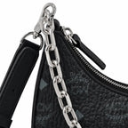 MCM Aren Series Crescent Shoulder Bag