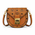 MCM Patricia Visetos Mini Saddle Bag