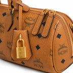 MCM Ella Visetos Series Mini Boston Bag