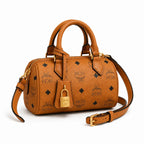 MCM Ella Visetos Series Mini Boston Bag