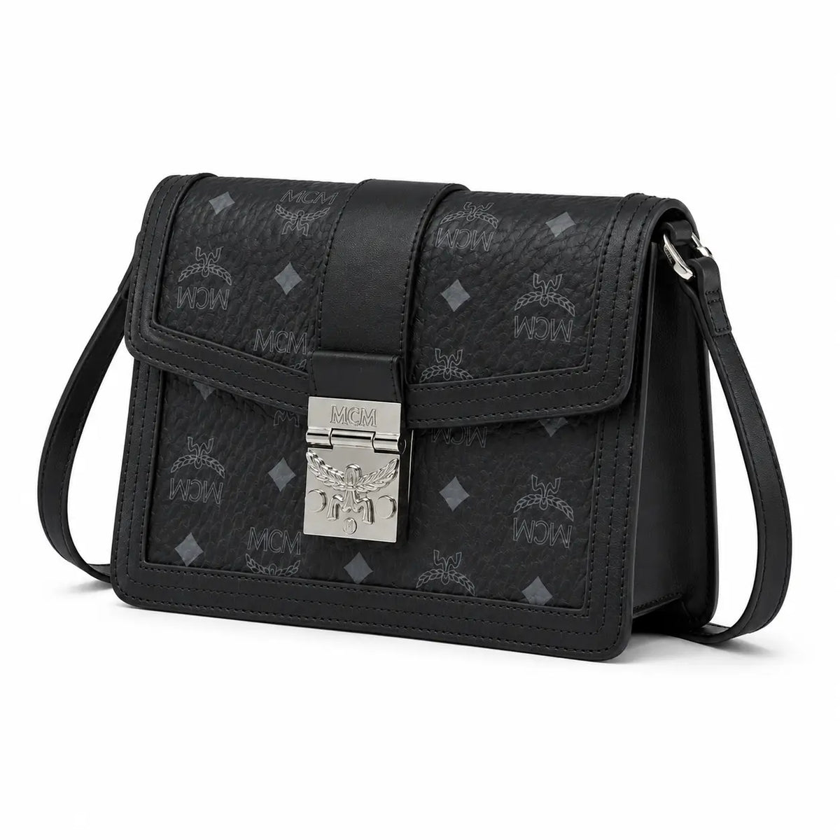 MCM Tracy Visetos Series Small Shoulder & Crossbody Bag
