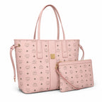 MCM Liz Visetos Series Medium Reversible Tote Bag with Pouch