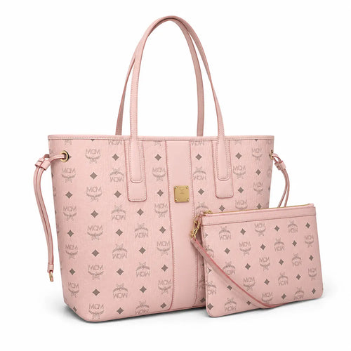 MCM Liz Visetos Series Medium Reversible Tote Bag with Pouch