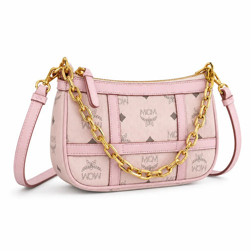 MCM Delmy Visetos Series Mini Chain Shoulder Bag