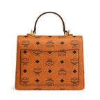 MCM Patricia Satchel Visetos Series — Small Accordion Bag