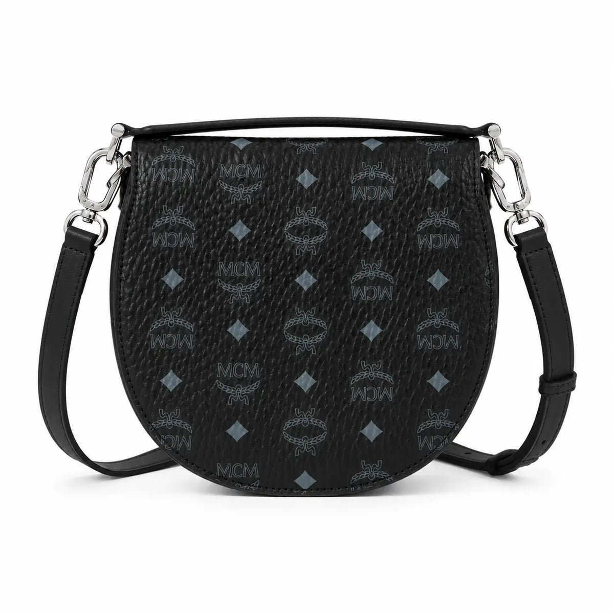 MCM Patricia Visetos Series Small Saddle Bag