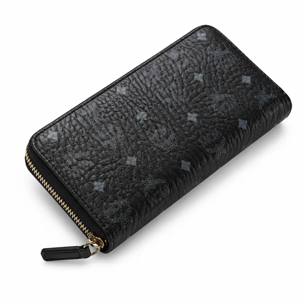 MCM Visetos Long Zip-Around Wallet