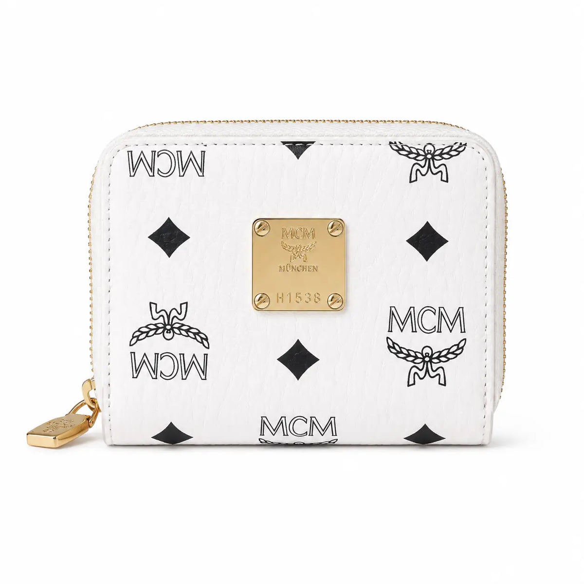 MCM Stark Mini Zip Wallet