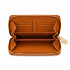 MCM Visetos Original Mini Zip Wallet – Cognac