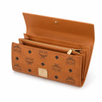 MCM Visetos Original Long Wallet – Cognac