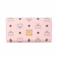 MCM Visetos Original Long Wallet - Pink