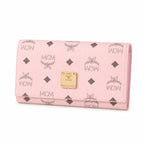 MCM Visetos Original Long Wallet - Pink