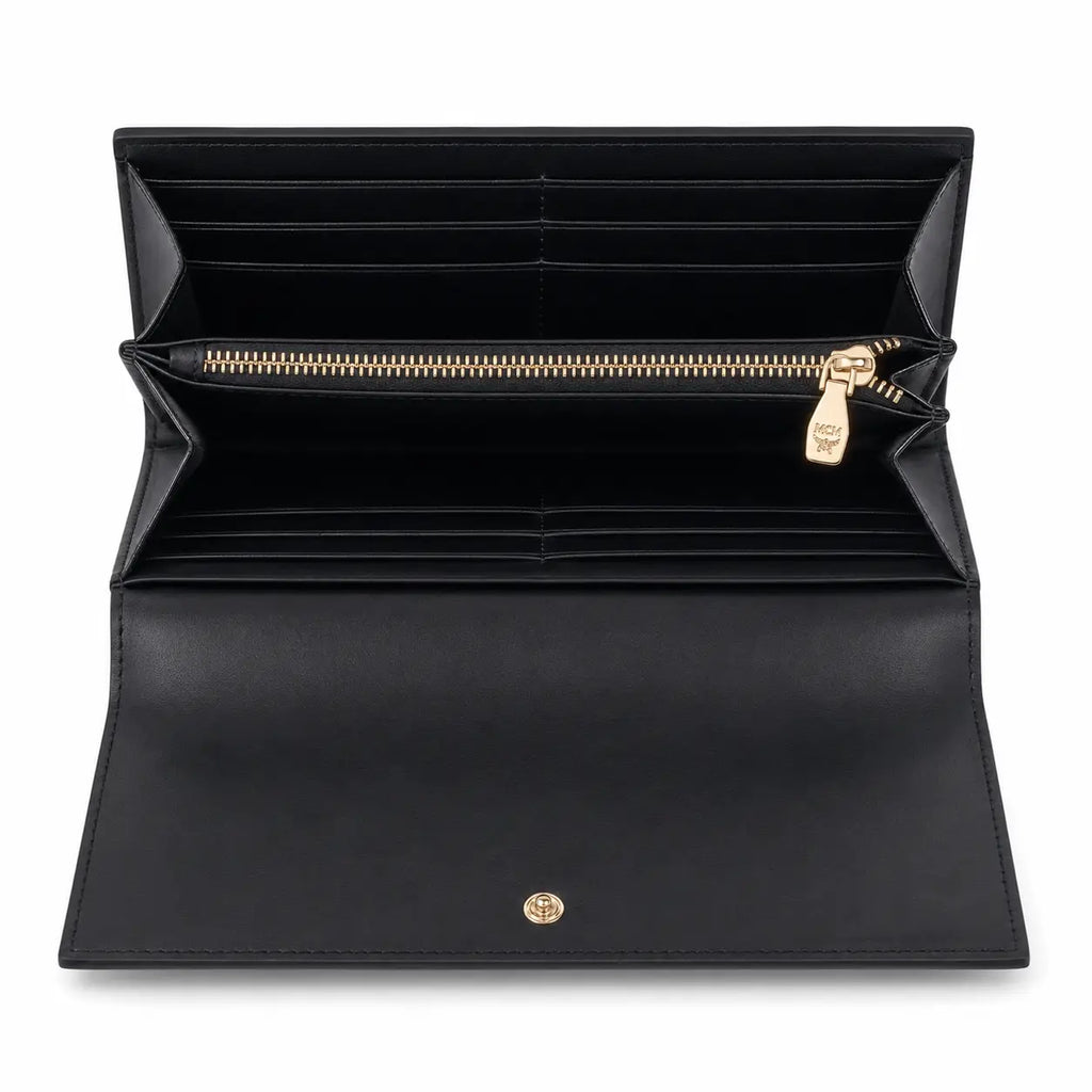 MCM Visetos Original Long Wallet – Black