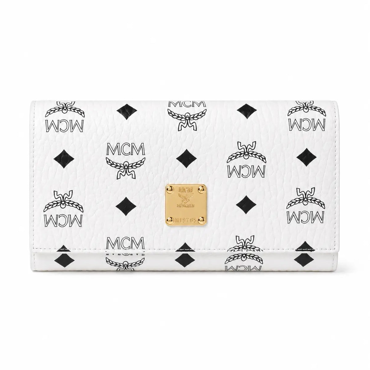 MCM Visetos Original Long Wallet – White