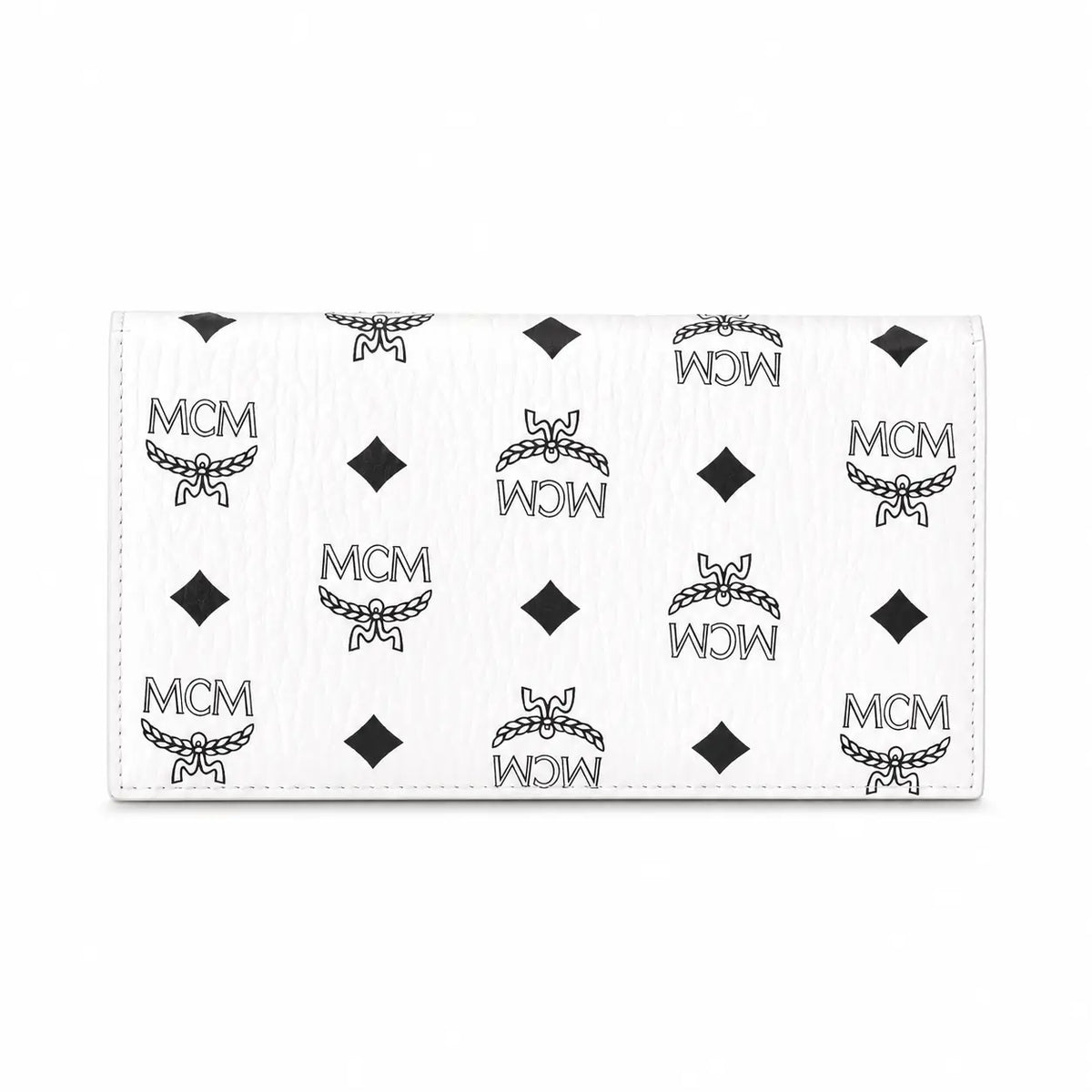 MCM Visetos Original Long Wallet – White
