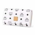 MCM Visetos Original Long Wallet – White