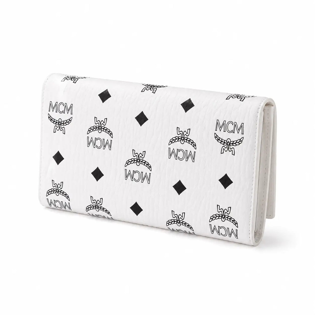MCM Visetos Original Long Wallet – White