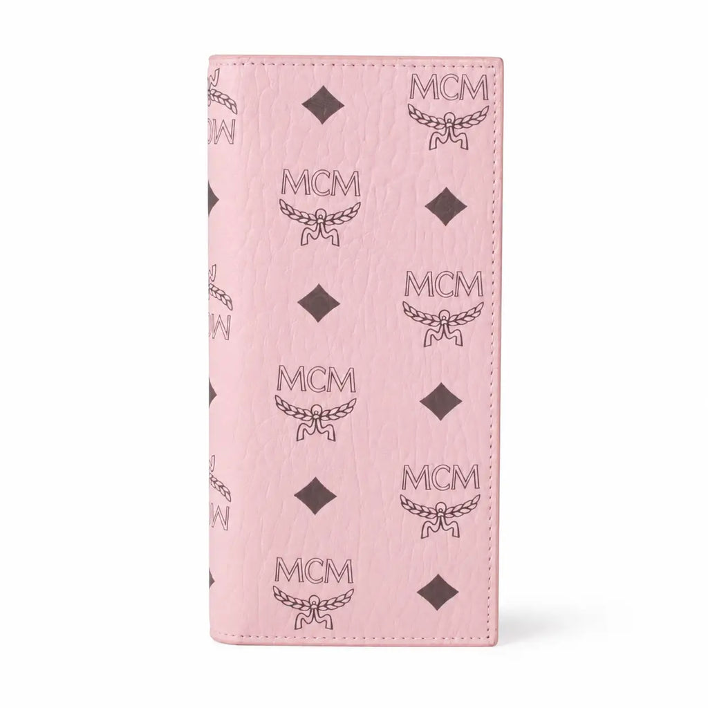 MCM Visetos Original Long Wallet - Pink