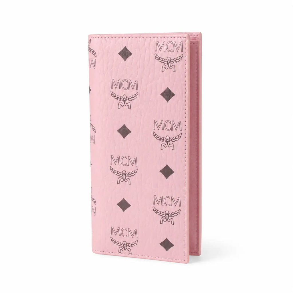 MCM Visetos Original Long Wallet - Pink