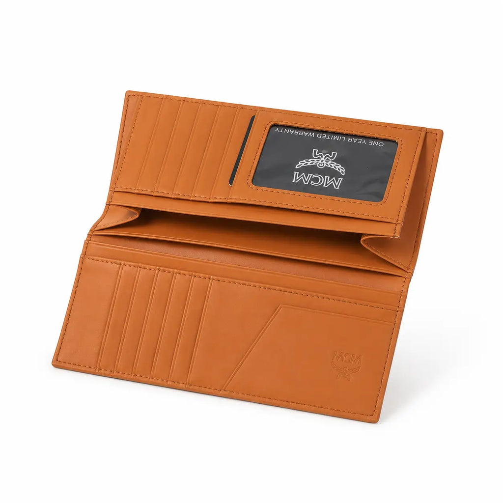 MCM Visetos Original Long Wallet – Cognac