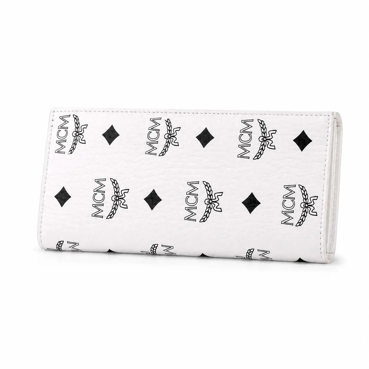 MCM Visetos Original Long Wallet – White