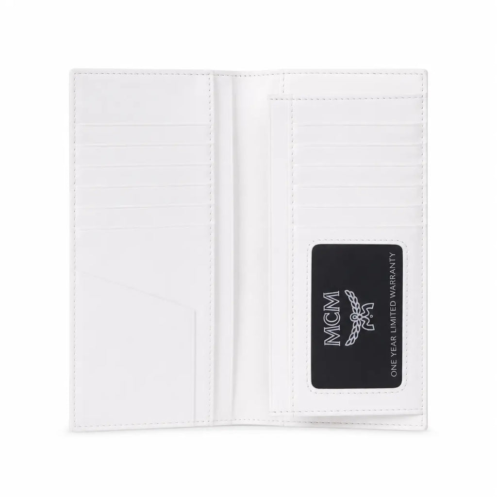 MCM Visetos Original Long Wallet – White