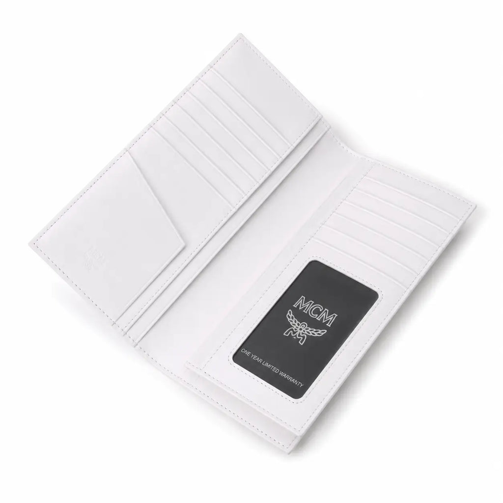MCM Visetos Original Long Wallet – White