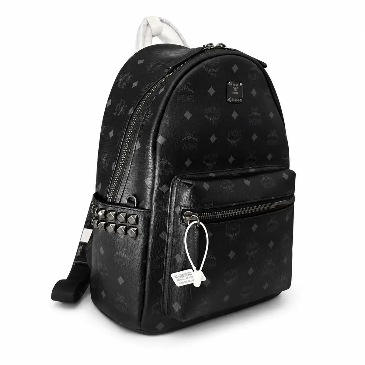 MCM Stark Series Medium Backpack (Black Knight Colorway)