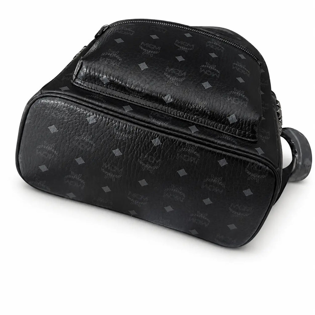 MCM Stark Series Medium Backpack (Black Knight Colorway)