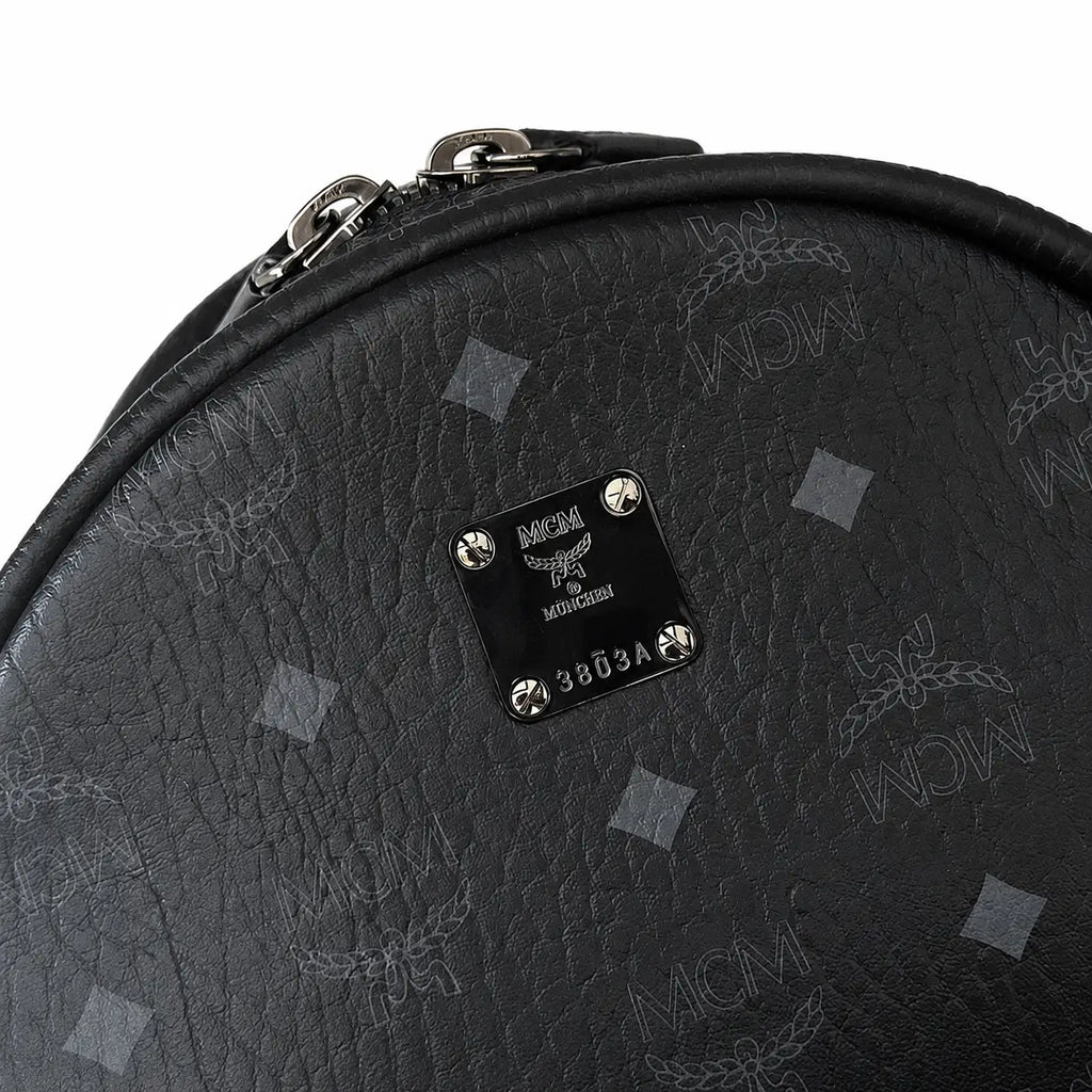 MCM Stark Series Medium Backpack (Black Knight Colorway)
