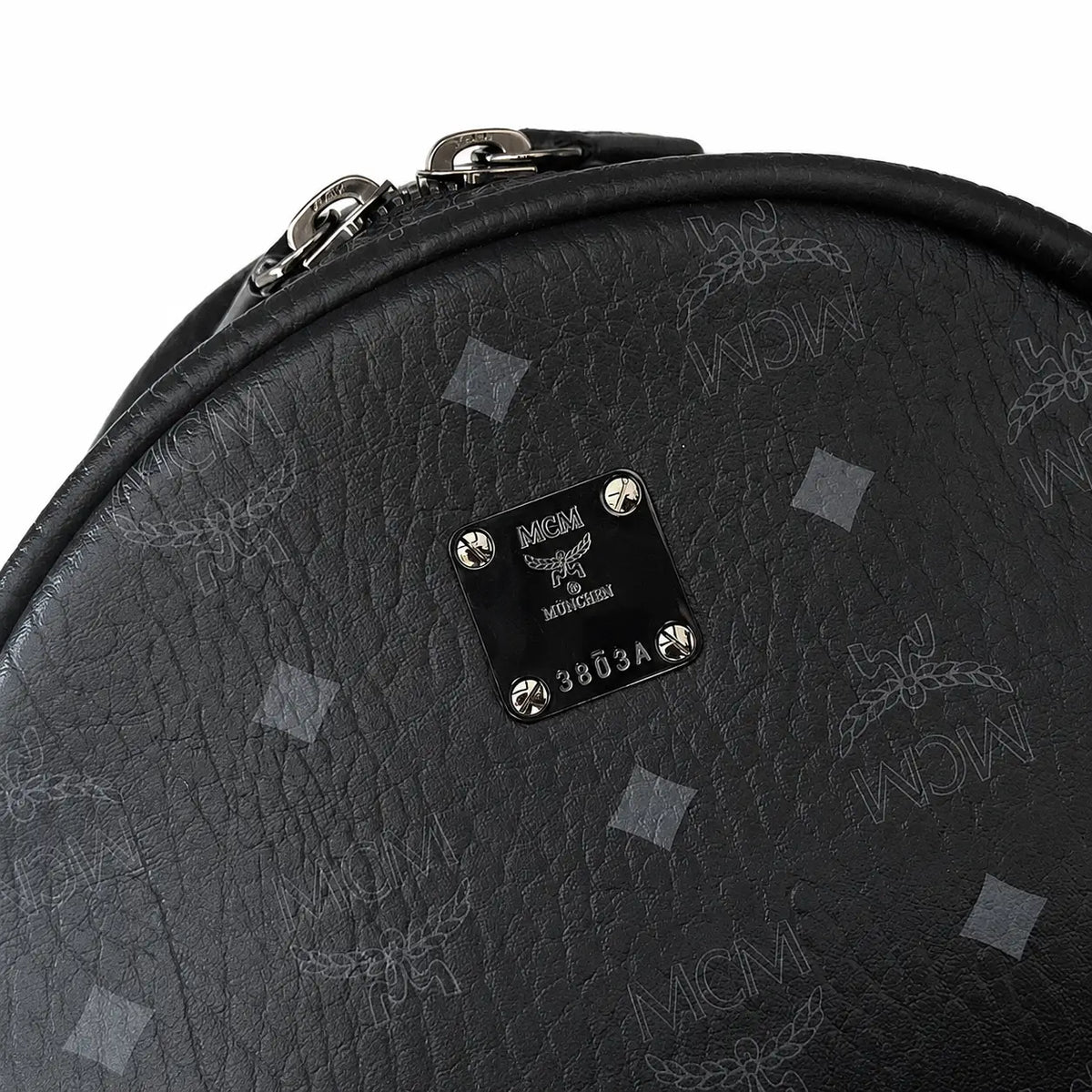 MCM Stark Series Medium Backpack (Black Knight Colorway)