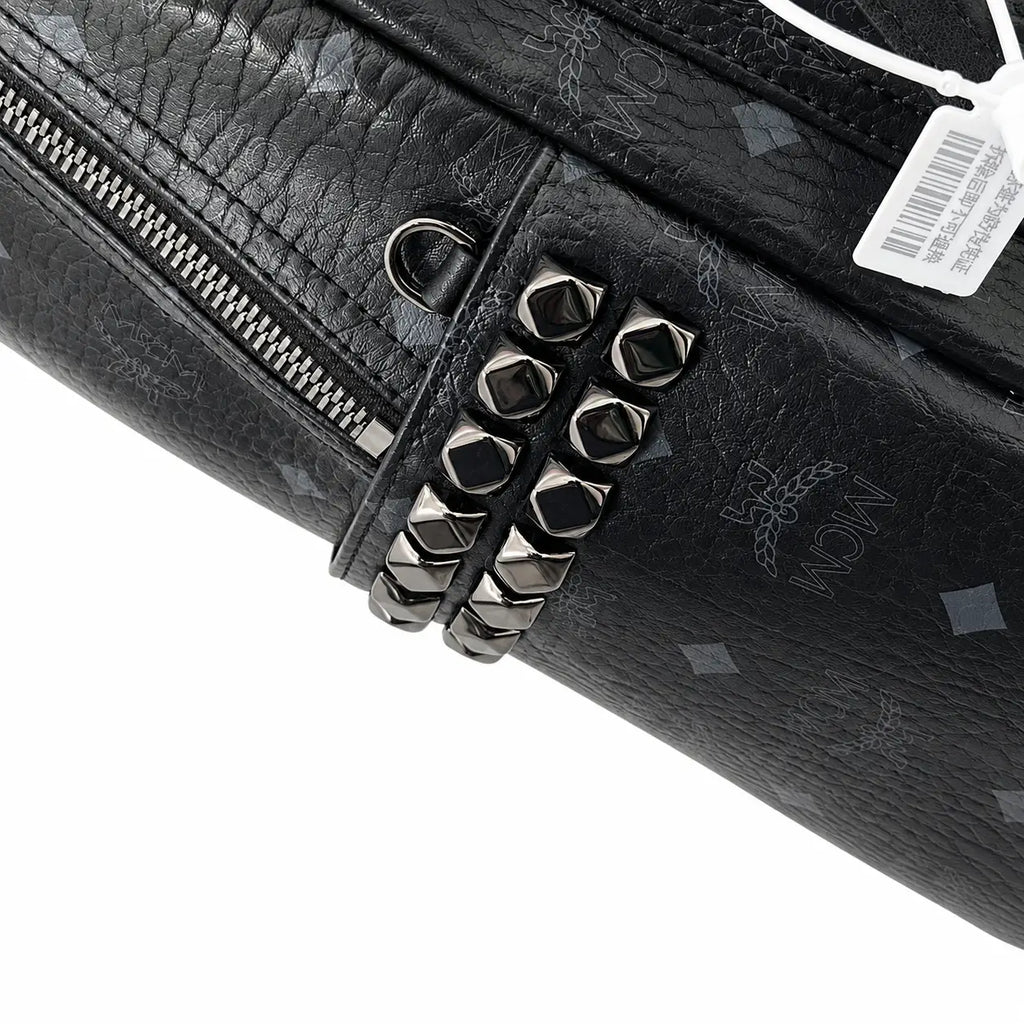 MCM Stark Series Medium Backpack (Black Knight Colorway)