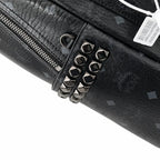 MCM Stark Series Medium Backpack (Black Knight Colorway)