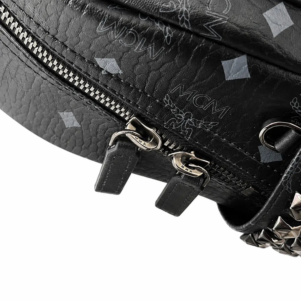 MCM Stark Series Medium Backpack (Black Knight Colorway)