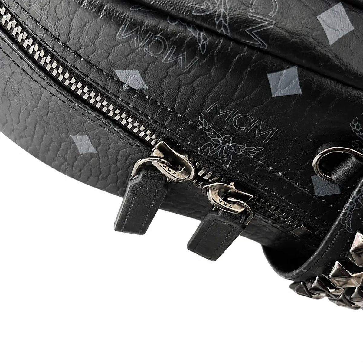 MCM Stark Series Medium Backpack (Black Knight Colorway)