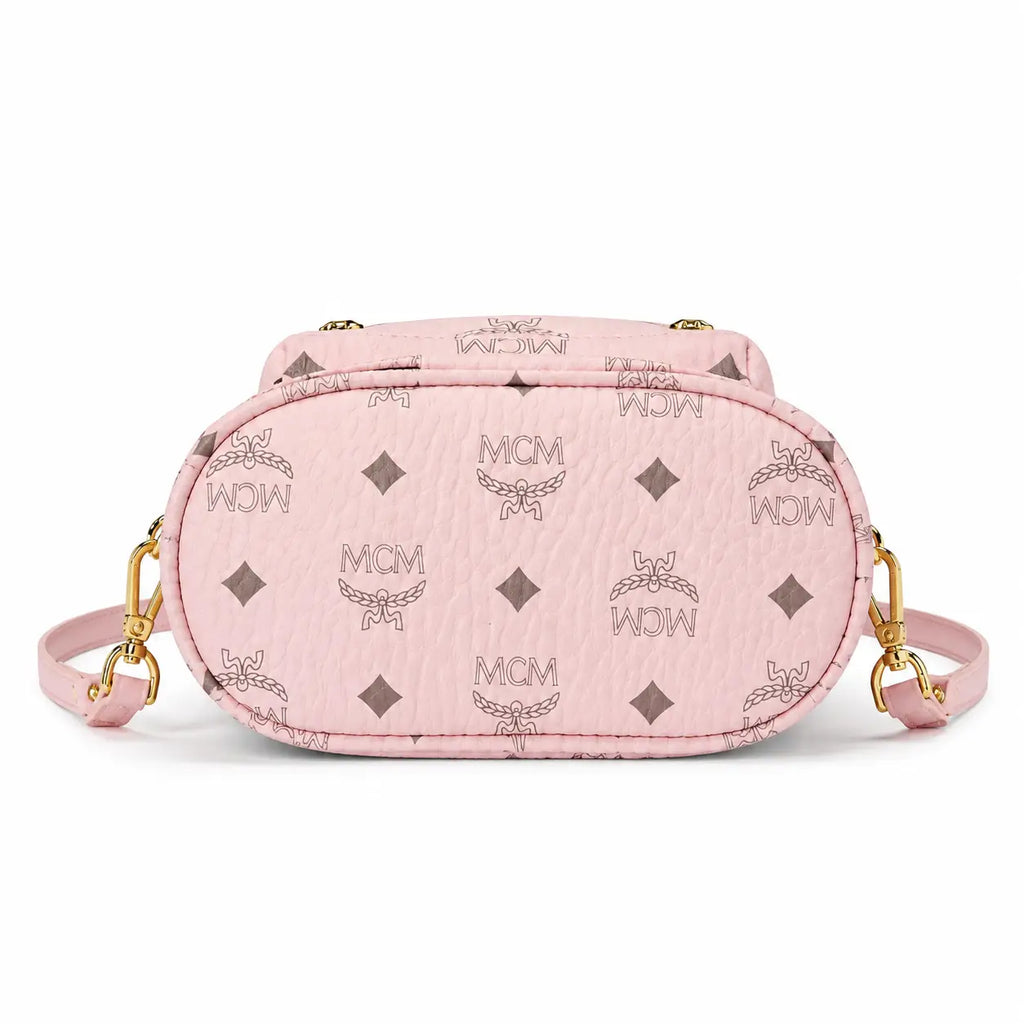 MCM Stark Series Ultra Mini Backpack (Peach Pink)