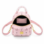 MCM Stark Series Ultra Mini Backpack (Peach Pink)