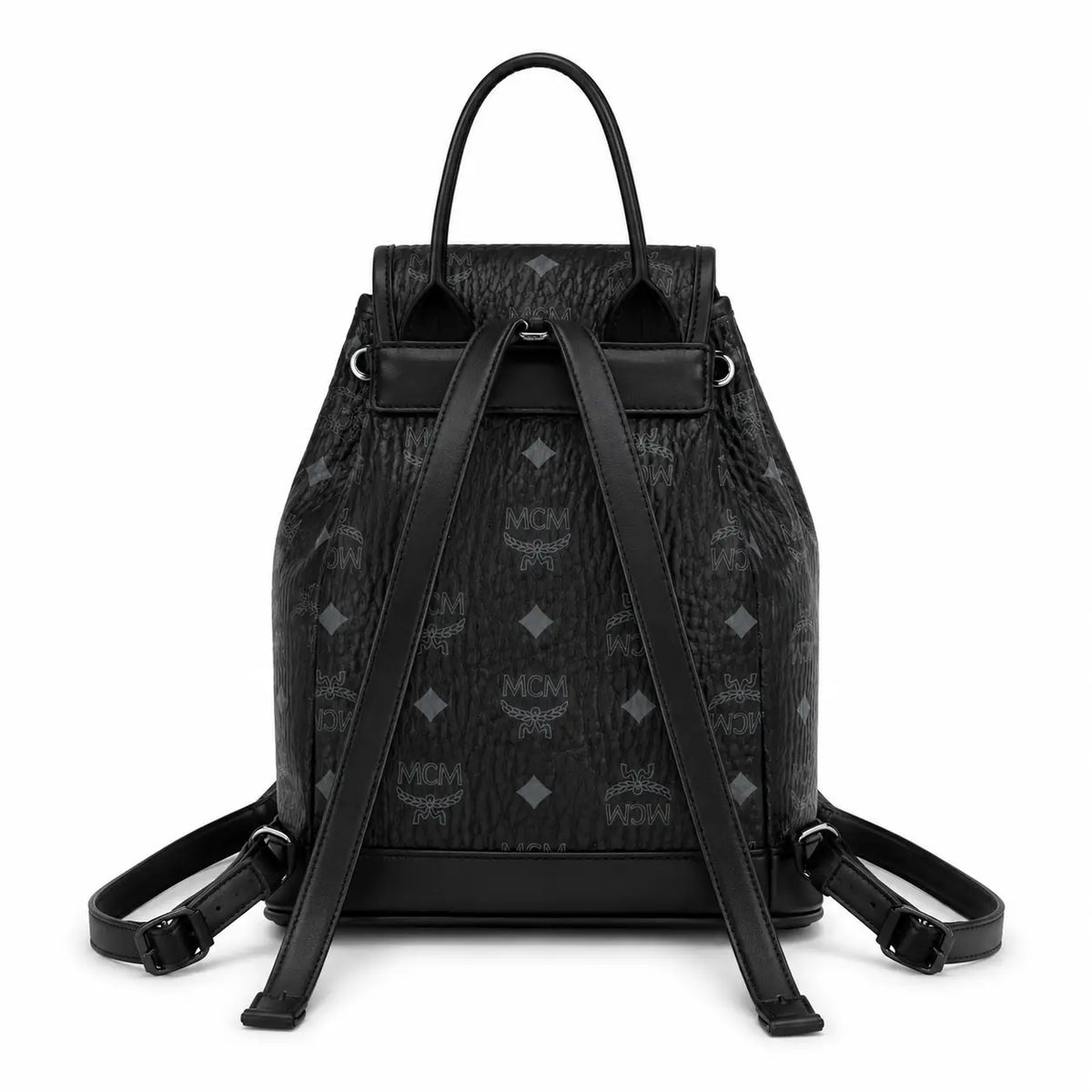 MCM Aren Visetos Series Mini Backpack (Black)