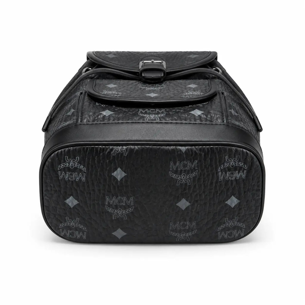 MCM Aren Visetos Series Mini Backpack (Black)