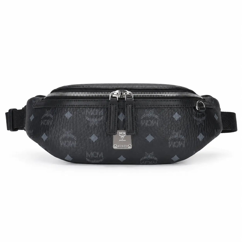 MCM Fursten Series Small Belt Bag (Black)