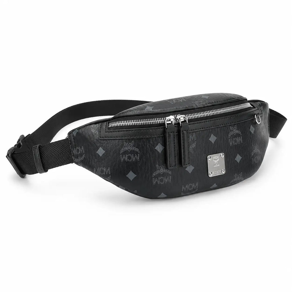 MCM Fursten Series Small Belt Bag (Black)