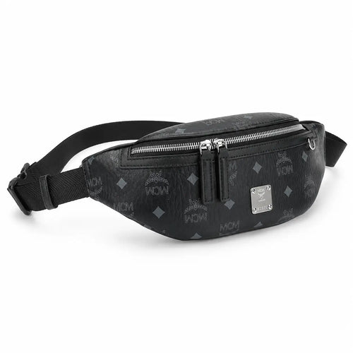 MCM Fursten Series Small Belt Bag (Black)