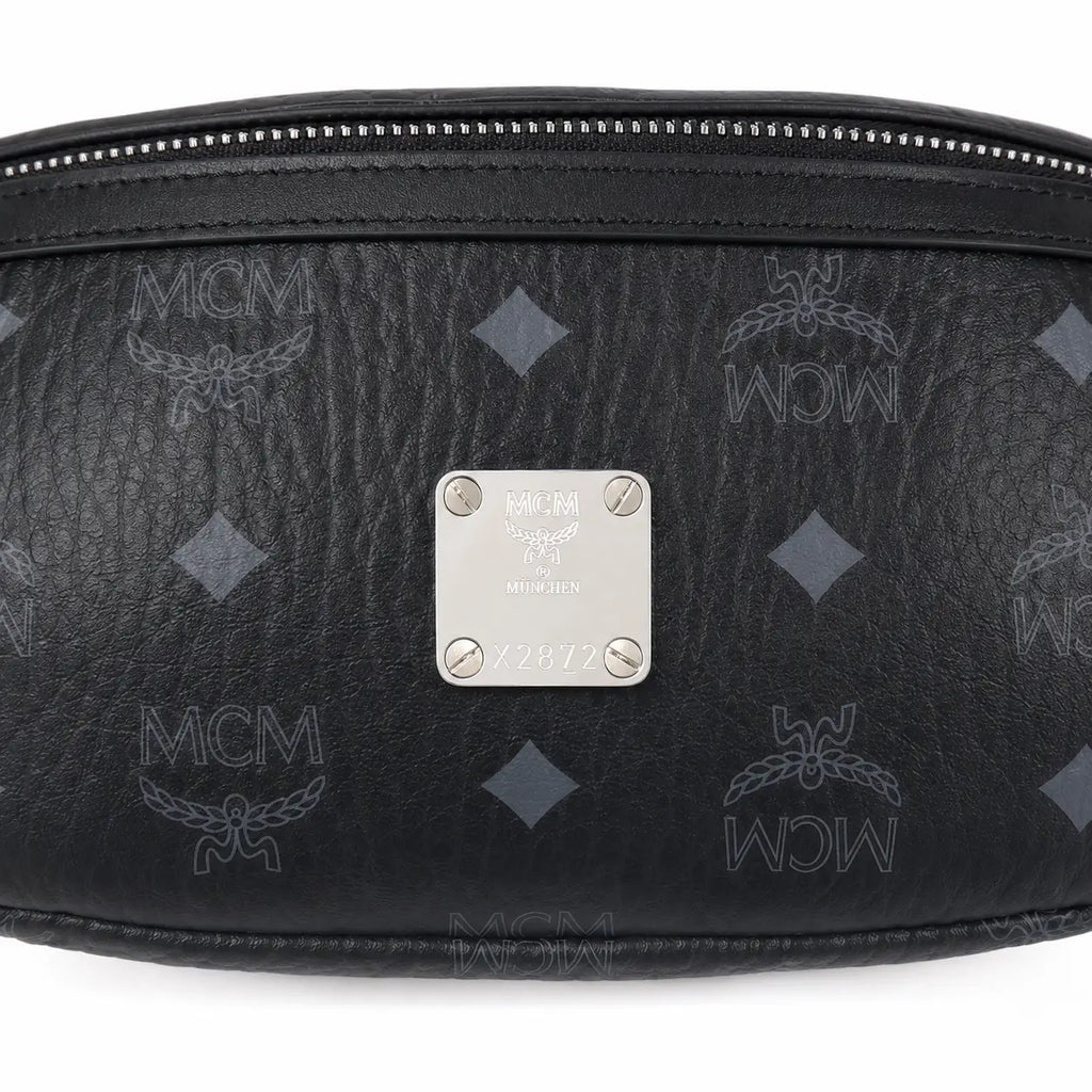 MCM Fursten Series Small Belt Bag (Black)