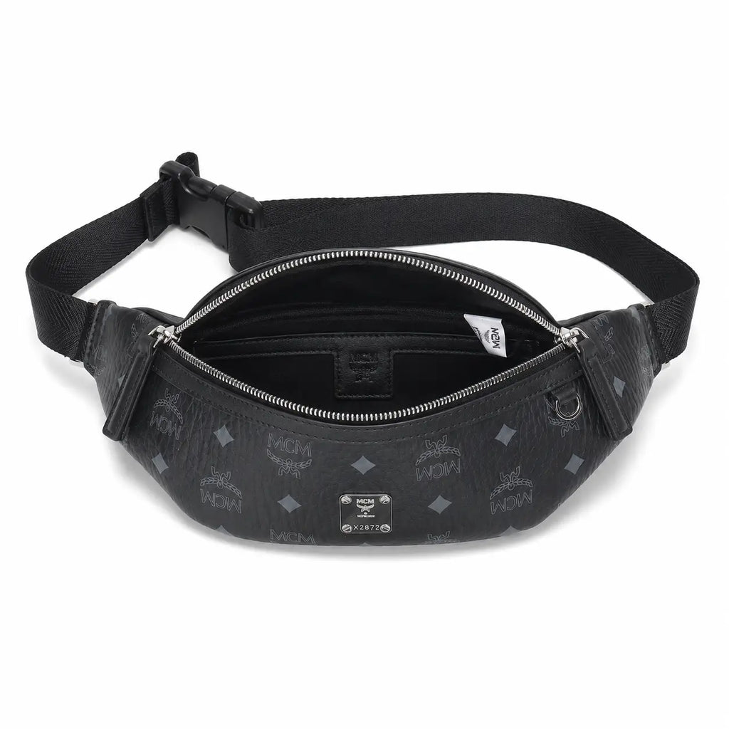 MCM Fursten Series Small Belt Bag (Black)
