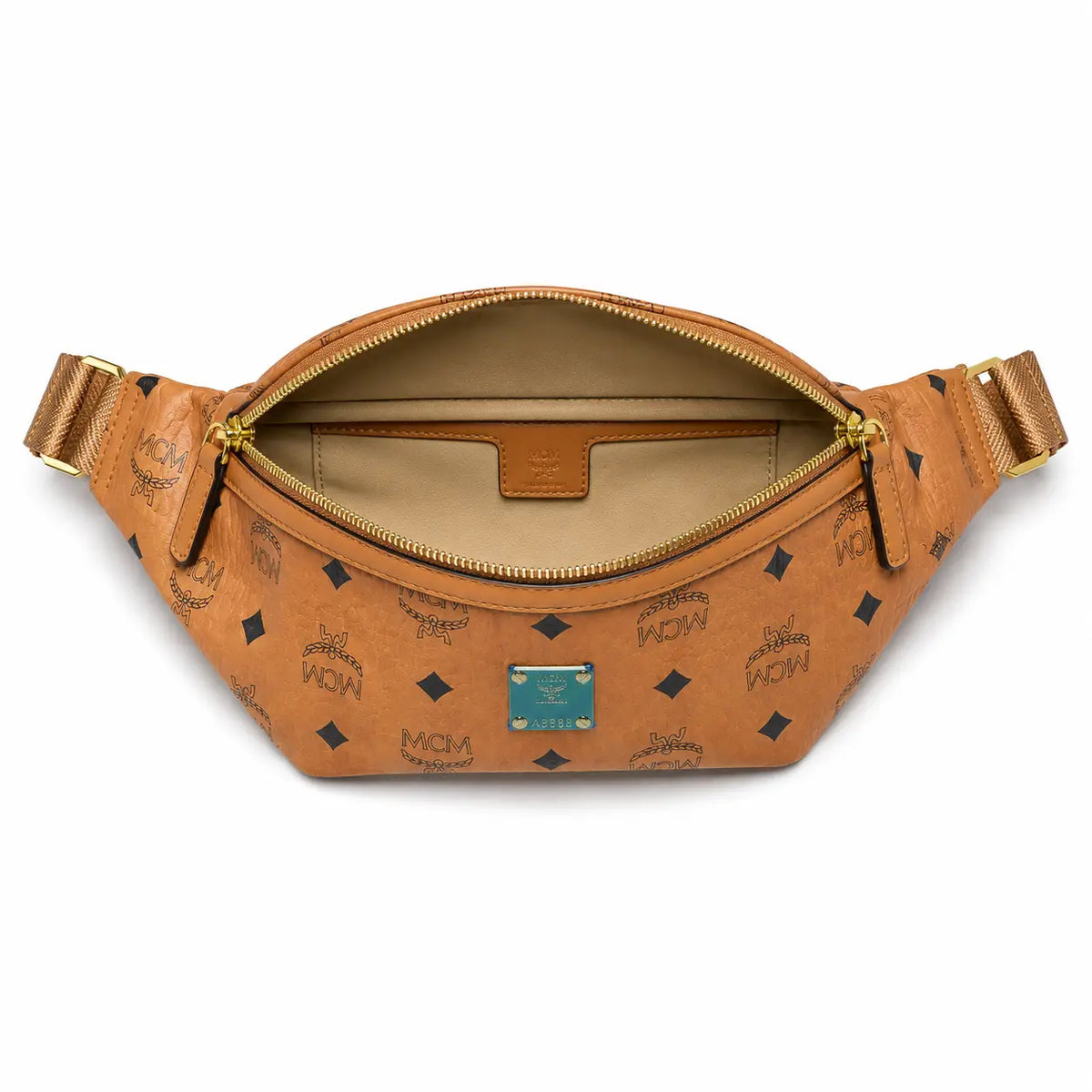 MCM Fursten Medium Belt Bag (Cognac)